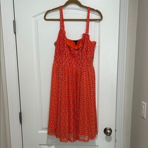 Torrid Size Zero Orange Sleeveless Sundress Casual